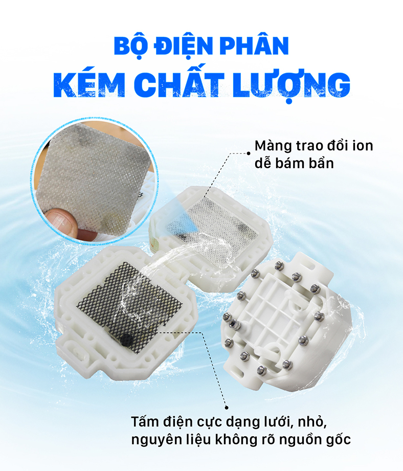 Điều cần biết về bộ điện phân của máy lọc nước điện giải