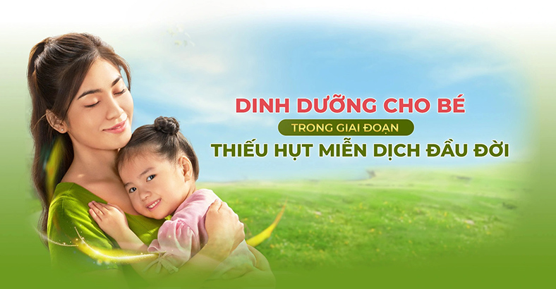 Dinh dưỡng cho bé trong giai đoạn thiếu hụt miễn dịch đầu đời