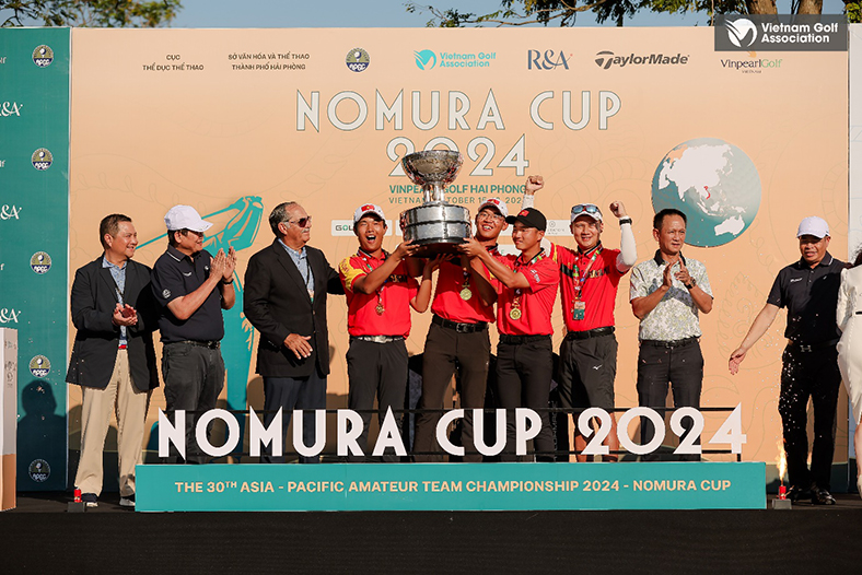 Tuyển golf Việt Nam vô địch Nomura Cup 2024