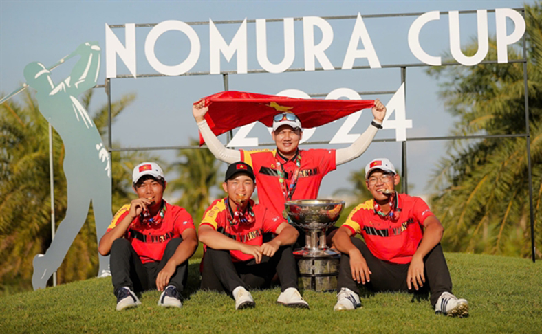 Tuyển golf Việt Nam vô địch Nomura Cup 2024