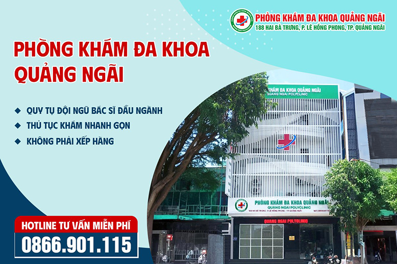 Phòng khám đa khoa Quảng Ngãi: giá dịch vụ công khai, minh bạch