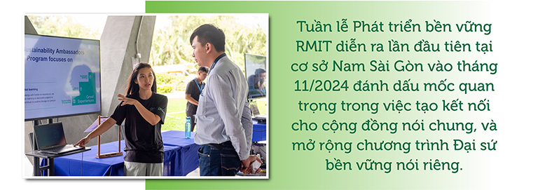 Hành trình hiện thực hóa lối sống bền vững tại trường Đại học RMIT Việt Nam