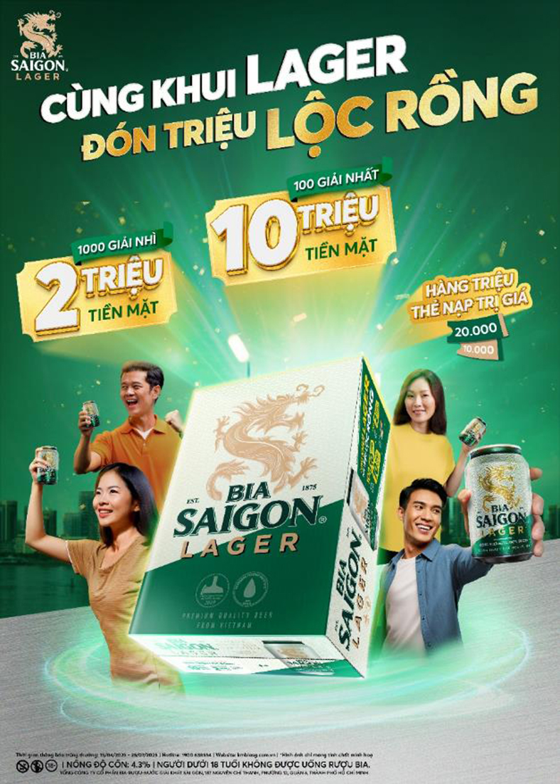 Bia Saigon kết nối mọi người bằng tinh thần rồng Việt Nam