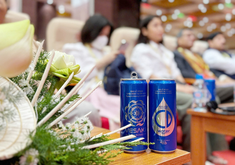 Nước uống tinh khiết CD đồng hành Đại lễ Phật đản Vesak 2025