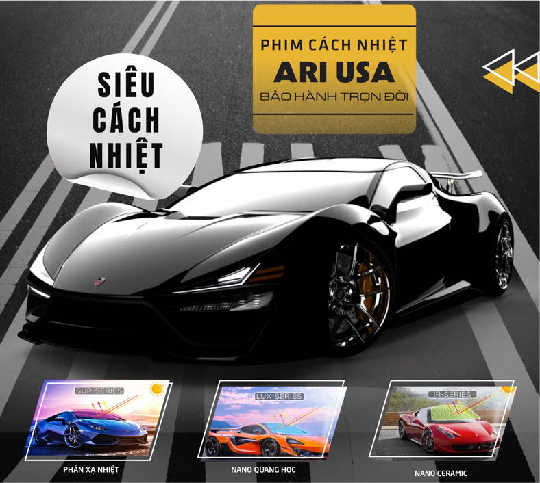 Phim cách nhiệt ARI: Cách nhiệt cao, tự phục hồi vết xước
