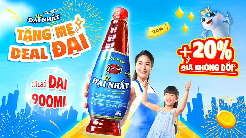 Nước mắm Đại Nhất: thêm 20% thể tích, giá không đổi