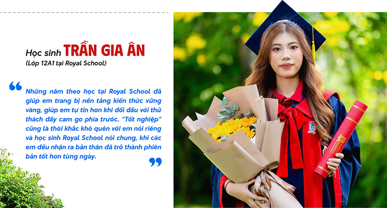 Lễ tốt nghiệp tại Royal School: Ngày trưởng thành trong yêu thương, kiêu hãnh bước ra thế giới