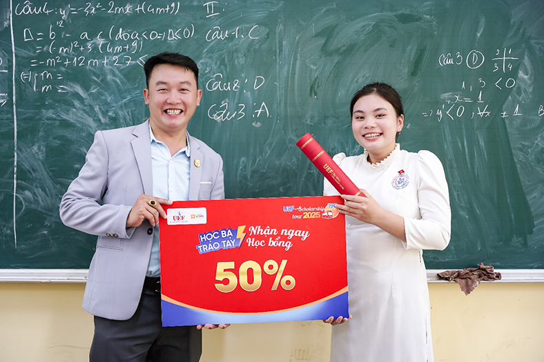Học sinh Tây Nam Bộ nhận học bổng lên đến 100% từ UEF