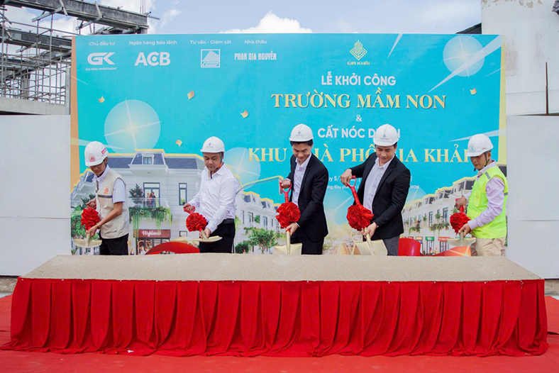 Dự án Gia Khải chính thức cất nóc và khởi công trường mầm non nội khu