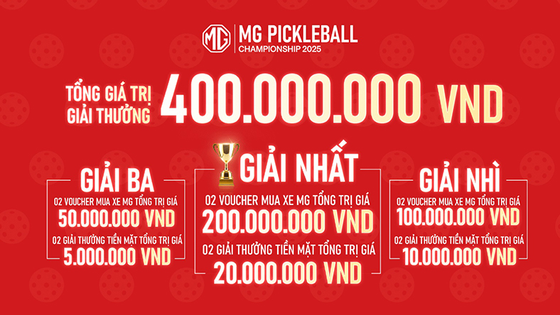 Khởi động giải đấu MG Pickleball Championship 2025