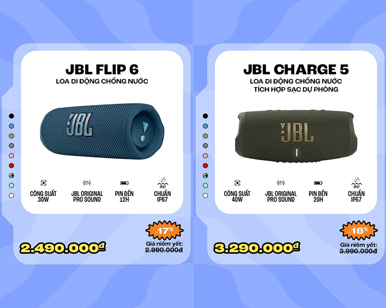 JBL Summer Sale - ưu đãi lên đến hàng triệu đồng
