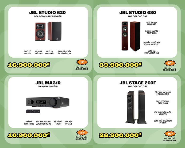 JBL Summer Sale - ưu đãi lên đến hàng triệu đồng