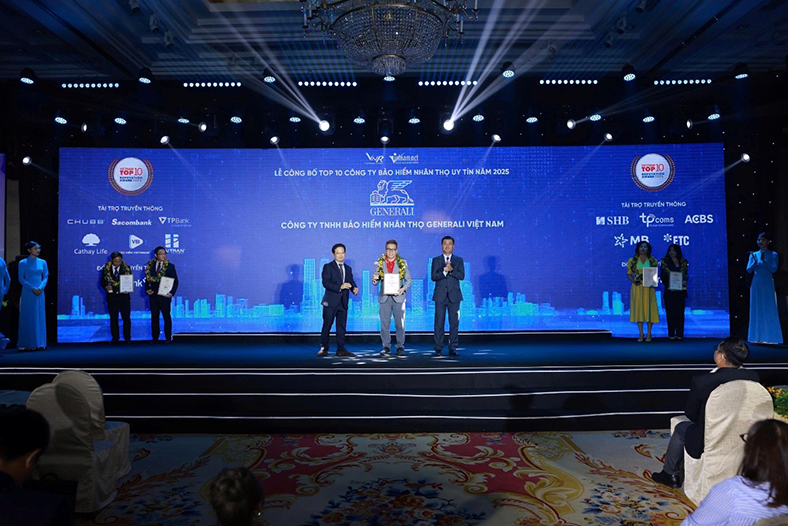 Generali Việt Nam vào Top 10 Công ty Bảo hiểm uy tín năm 2025