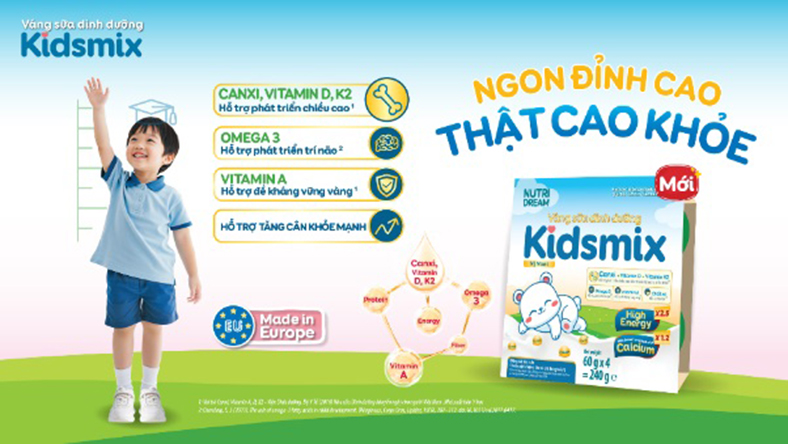 Váng sữa dinh dưỡng Kidsmix 'phủ sóng' trên toàn quốc
