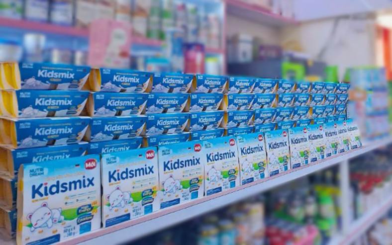 Váng sữa dinh dưỡng Kidsmix 'phủ sóng' trên toàn quốc