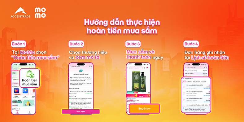 Hoàn tiền mua sắm - tiện ích mới trên MoMo