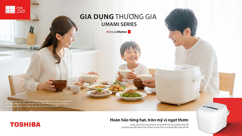 95 năm thành lập, Toshiba giới thiệu nồi cơm điện Umami Series thế hệ mới