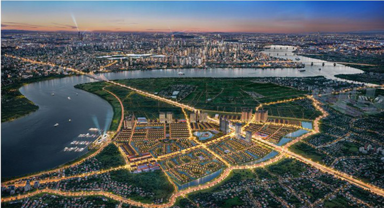 Alluvia City vững chãi với đê kép và cốt nền vượt trội