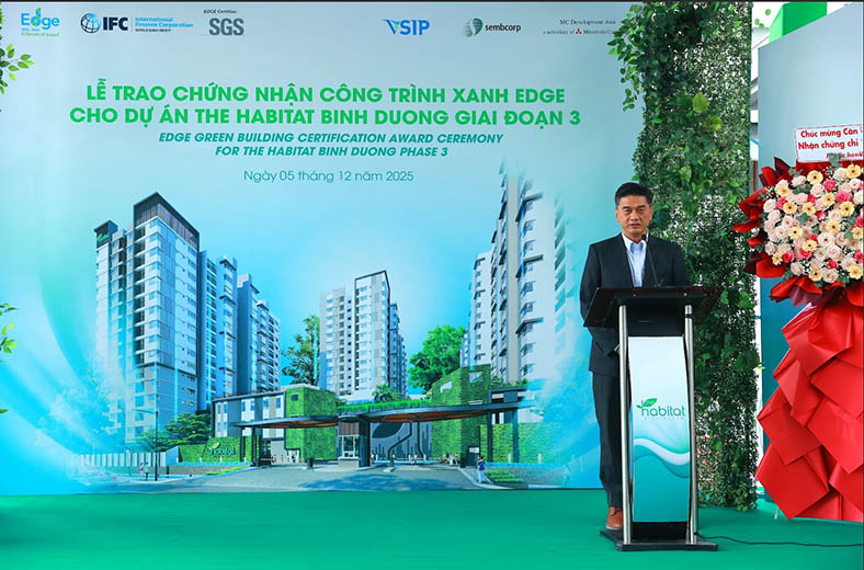 The Habitat Binh Duong giai đoạn 3 đạt chứng nhận EDGE