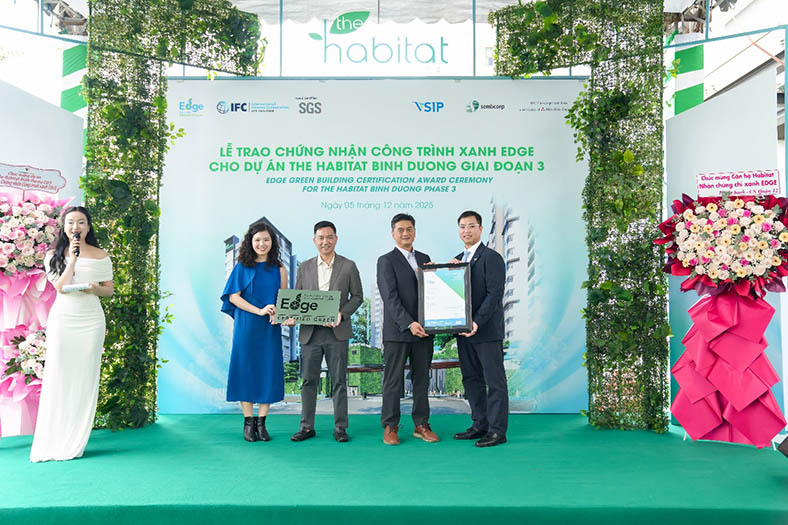 The Habitat Binh Duong giai đoạn 3 đạt chứng nhận EDGE
