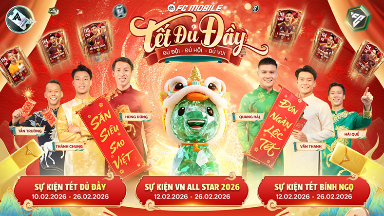 EA Sports FC Mobile Việt Nam đón Tết 'đủ đầy' cùng dàn tuyển thủ mới