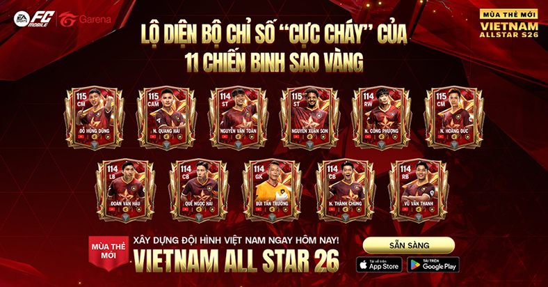 EA Sports FC Mobile Việt Nam đón Tết 'đủ đầy' cùng dàn tuyển thủ mới