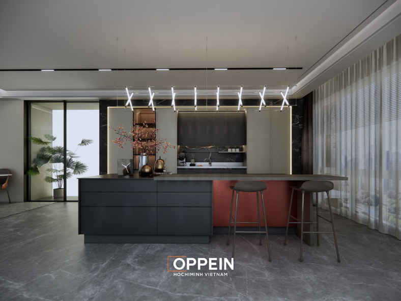 Oppein đưa inox 304 vào hệ tủ bếp đồng bộ