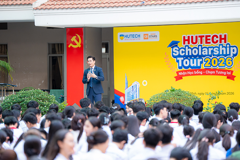 HUTECH Scholarship Tour 2026: Giải quyết nỗi lo học phí