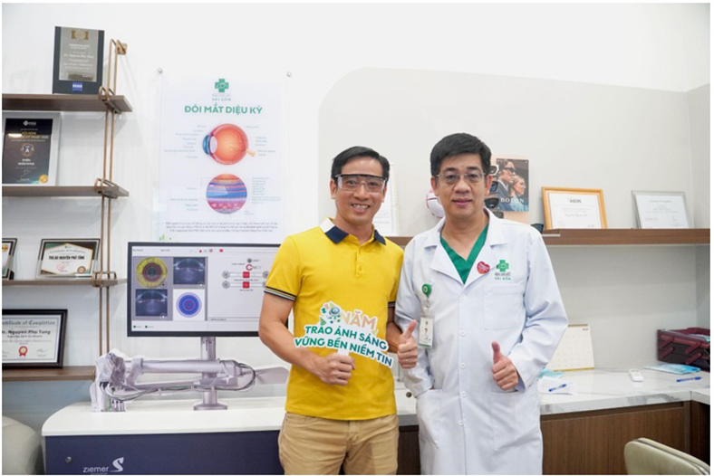 Hồi phục thị lực sau một ngày mổ đục thủy tinh thể nhờ Phaco không dao
