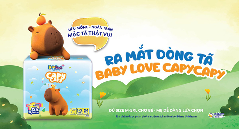 Baby Love Capycapy: Giải pháp tiết kiệm vẫn đảm bảo khô thoáng