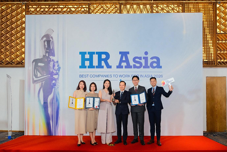 Chubb Life Việt Nam lập 'cú hat-trick' tại giải thưởng HR Asia Awards 2026
