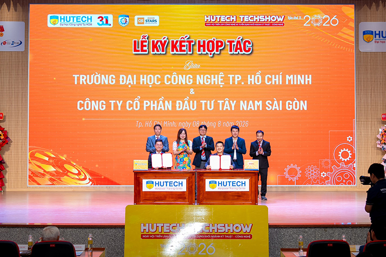 Doanh nghiệp 'săn' nhân tài kỹ thuật tại HUTECH TECHSHOW 2026