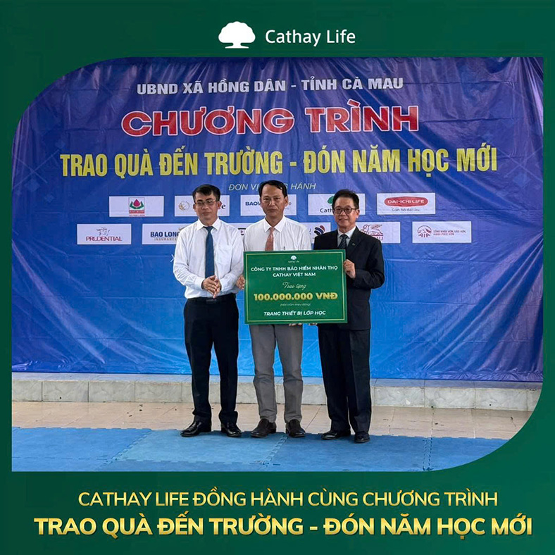 Dấu ấn an sinh xã hội của Cathay Life Việt Nam