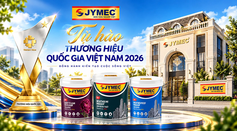 Sơn JYMEC tự hào là Thương hiệu Quốc gia Việt Nam 2026