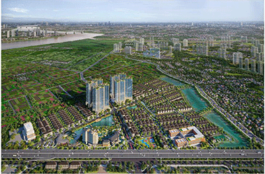 Alluvia City vững chãi với đê kép và cốt nền vượt trội