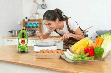 Công thức kết hợp Dầu ô-liu và gạo lứt giúp nâng tầm gian bếp