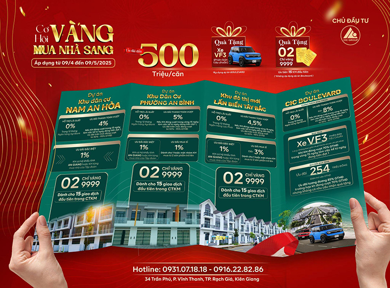 'Cơ hội vàng, mua nhà sang' cùng CIC Group