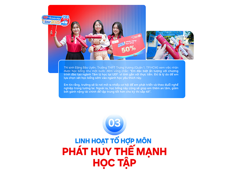 UEF nhận hồ sơ xét học bạ đến 30-6