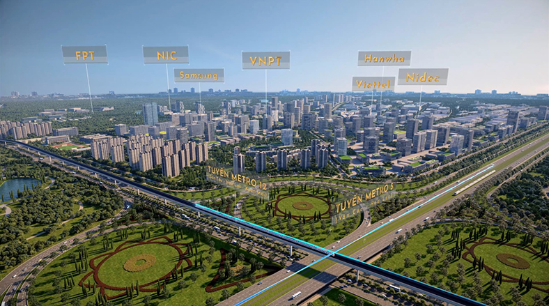 Hòa Lạc thu hút nhà đầu tư săn đất nền đón 'sóng' metro