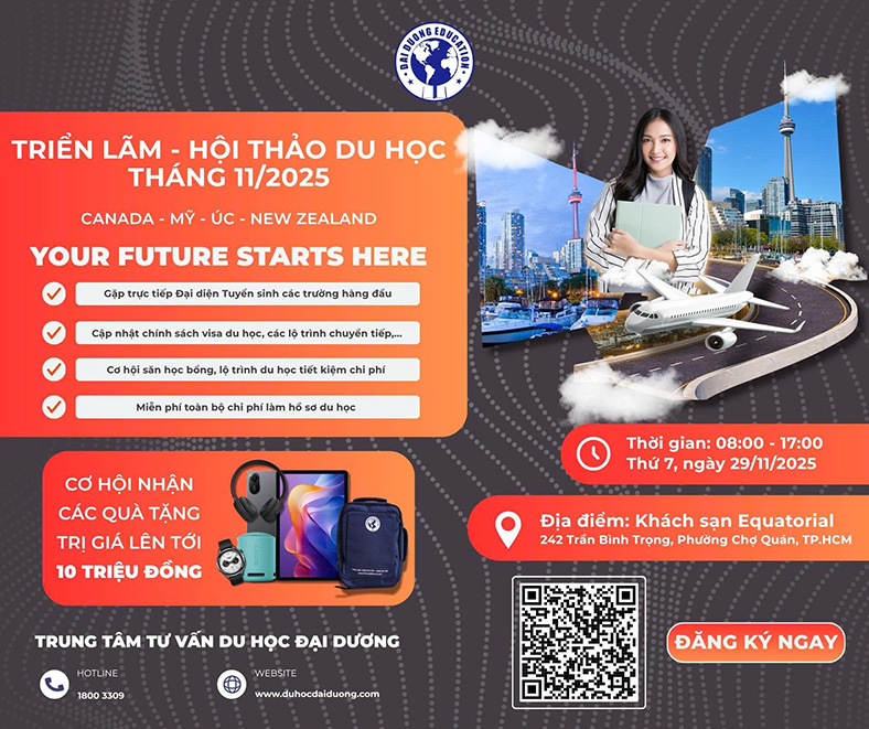 Triển lãm Du học 2025 mở rộng cơ hội cho học sinh Việt