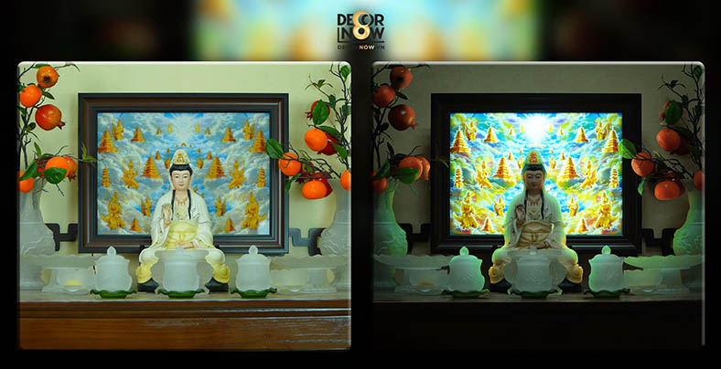 DecorNow - Ứng dụng công nghệ ánh sáng vào tranh tâm linh