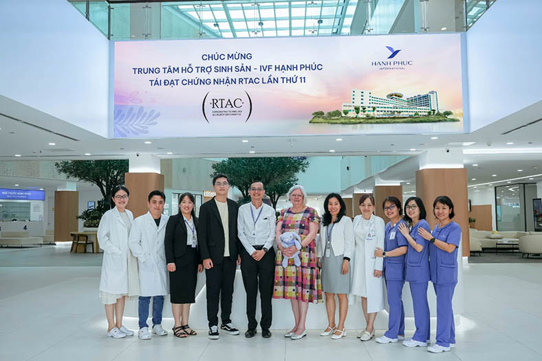 Trung tâm Hỗ trợ Sinh sản Hạnh Phúc đạt chứng nhận RTAC lần thứ 11